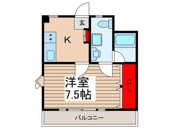 センチュリーハイツＥ館の物件間取画像